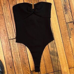NWOT ASOS Black Strapless Bodysuit
